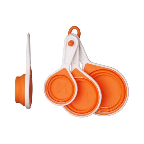 Zing Orange Silicone Measuring Cups