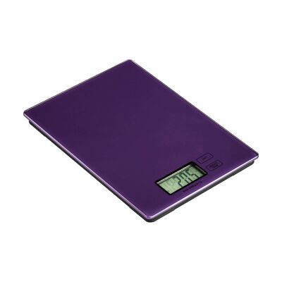 Zing Purple Glass Kitchen Scale - 5kg