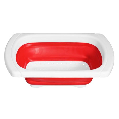 Zing Red Over Sink Colander