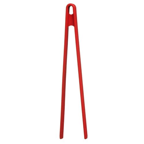 Zing Red Silicone Tongs