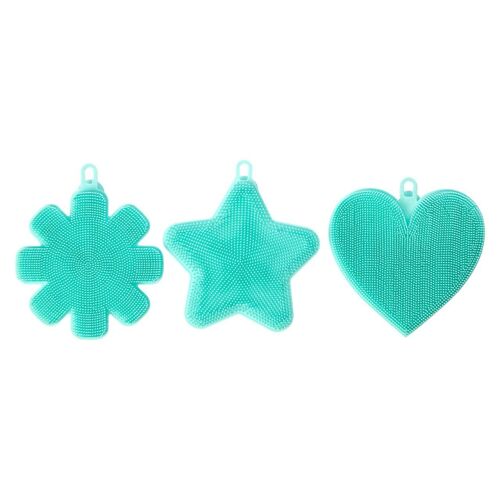 Zing Teal Silicone Dish Scrubbers