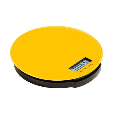 Zing Yellow Glass Kitchen Scale - 2kg
