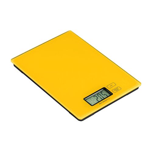 Zing Yellow Glass Kitchen Scale - 5kg