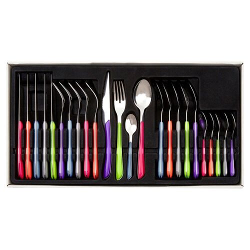 Zuma 24pc Multi Coloured Cutlery