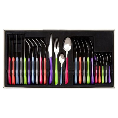 Zuma 24pc Multi Coloured Cutlery