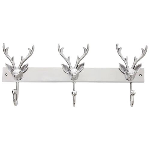 3 Hook Stag Head Hanger