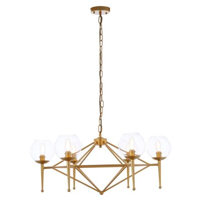 Abira 6 Bulb Geo Pendant Lamp