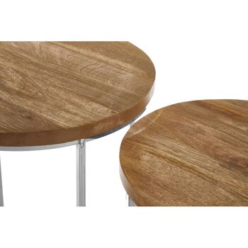 Agra Set of 2 Round Side Tables 3