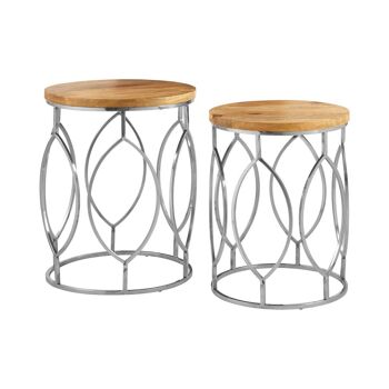 Agra Set of 2 Side Tables 1