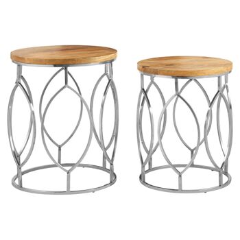 Agra Set of 2 Side Tables 3