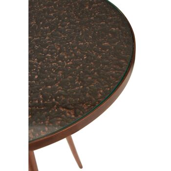 Akola Copper Finish Side Table 4