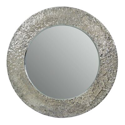 Akola Nickle Finish Wall Mirror
