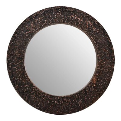 Akola Round Wall Mirror Copper