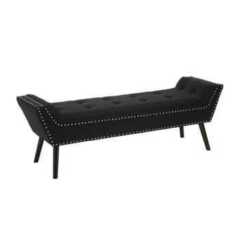 Alea Black Fabric Bench 2