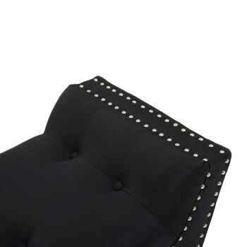 Alea Black Fabric Bench 4