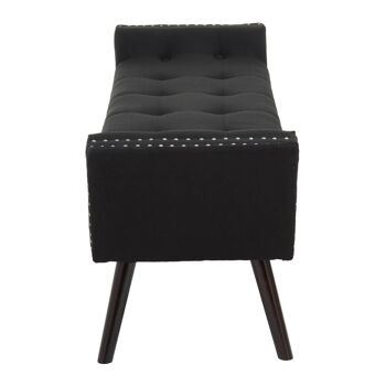 Alea Black Fabric Bench 7