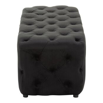 Alea Black Velvet Bench 3