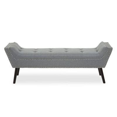 Alea Grey Fabric Bench