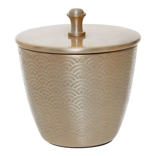Allegra Etched Champagne Finish Canister - 300ml