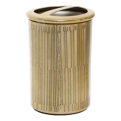 Allegra Gold Finish Tooth Brush Holder