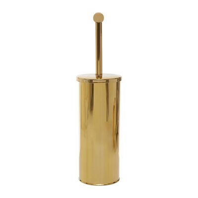 Allegra Stainless Steel Toilet Brush with Gold Detail