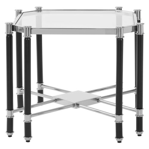 Allessi Silver Chrome Finish End Table
