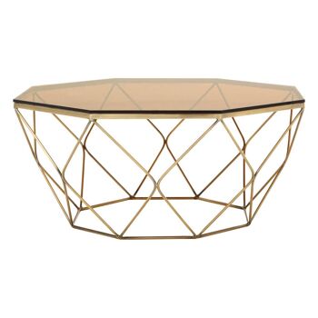 Allure Brushed Bronze Tapered Coffee Table 1