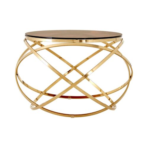 Allure Champagne Gold Circular End Table