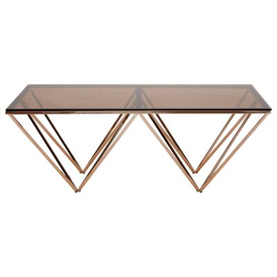 Allure Champagne Metal Legs Coffee Table
