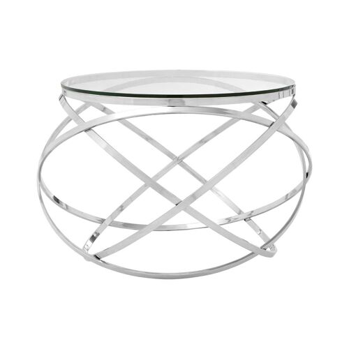 Allure Clear Glass Circular End Table