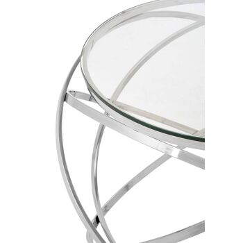 Allure Clear Glass Circular End Table 3