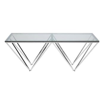 Allure Coffee Table with Triangular Base 2