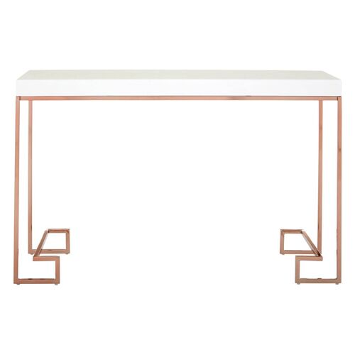 Allure Console Table with Rose Gold Legs