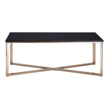 Allure Cross Base Champagne Coffee Table 2