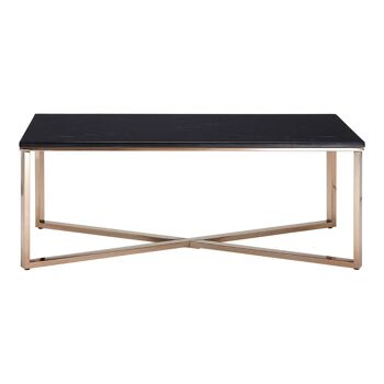Allure Cross Base Champagne Coffee Table 6