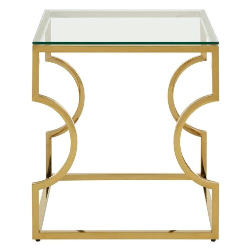 Allure Curved Frame End Table
