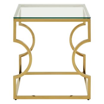 Allure Curved Frame End Table 1