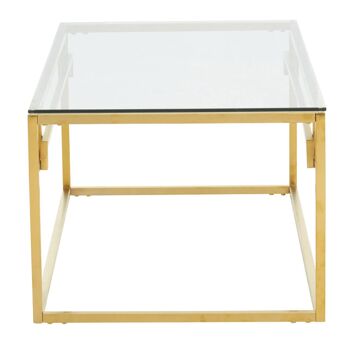 Allure Gold Brushed Coffee Table 3