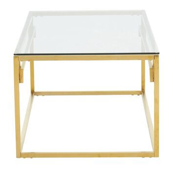 Allure Gold Brushed Coffee Table 7