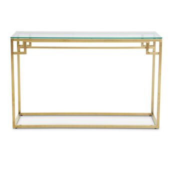 Allure Gold Brushed Console Table 1