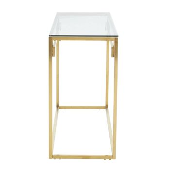 Allure Gold Brushed Console Table 3