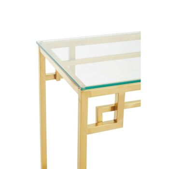 Allure Gold Brushed Console Table 4