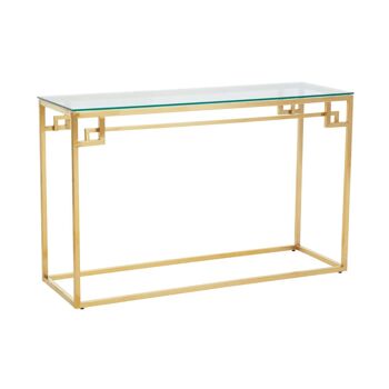 Allure Gold Brushed Console Table 6