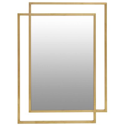 Allure Gold Brushed Large Wall Mirror