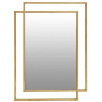 Allure Gold Brushed Large Wall Mirror 1
