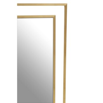 Allure Gold Brushed Large Wall Mirror 4