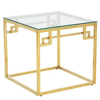 Allure Gold Brushed Side  Table 2