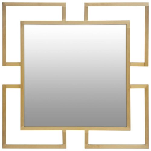 Allure Gold Brushed Small Wall Mirror