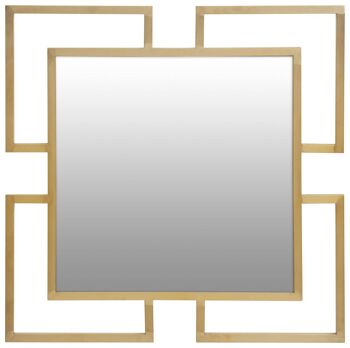 Allure Gold Brushed Small Wall Mirror 1