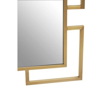 Allure Gold Brushed Small Wall Mirror 4